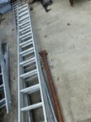 An ALUMINIUM EXTENDING LADDERS.