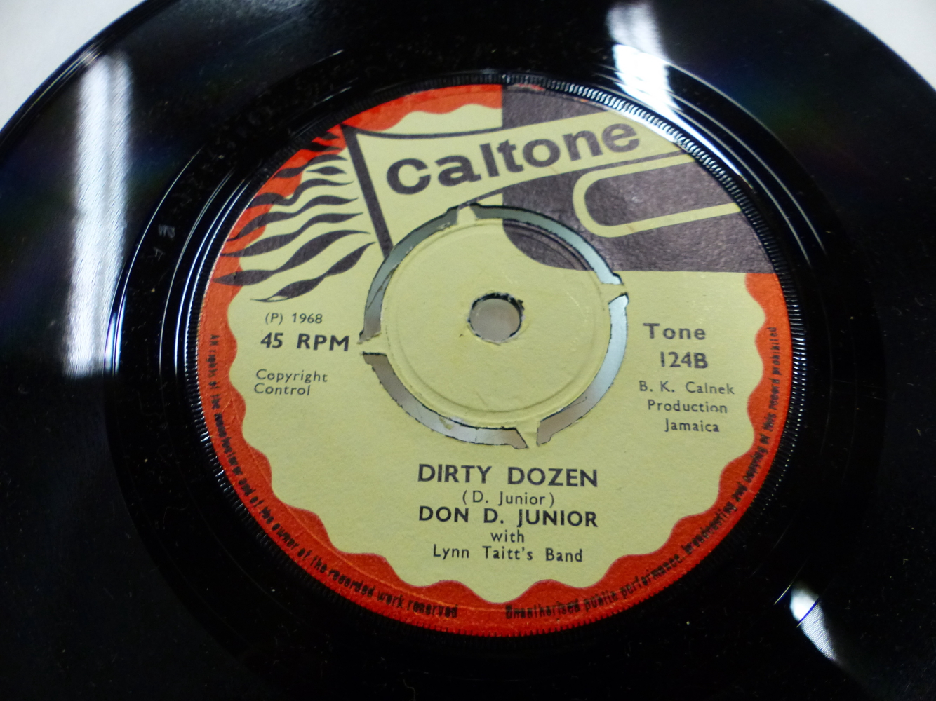 RECORDS. A CALTONE 7" SINGLE, CAT. No. TONE 124, REACH OUT BY PHIL PRATT AND DIRTY DOZEN BY DON D - Image 4 of 5
