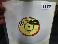 RECORDS. A CALTONE LABEL 7" SINGLE, CAT. No. TONE 117, COMING ON STRONG AND ITS ALRIGHT BY THE TA