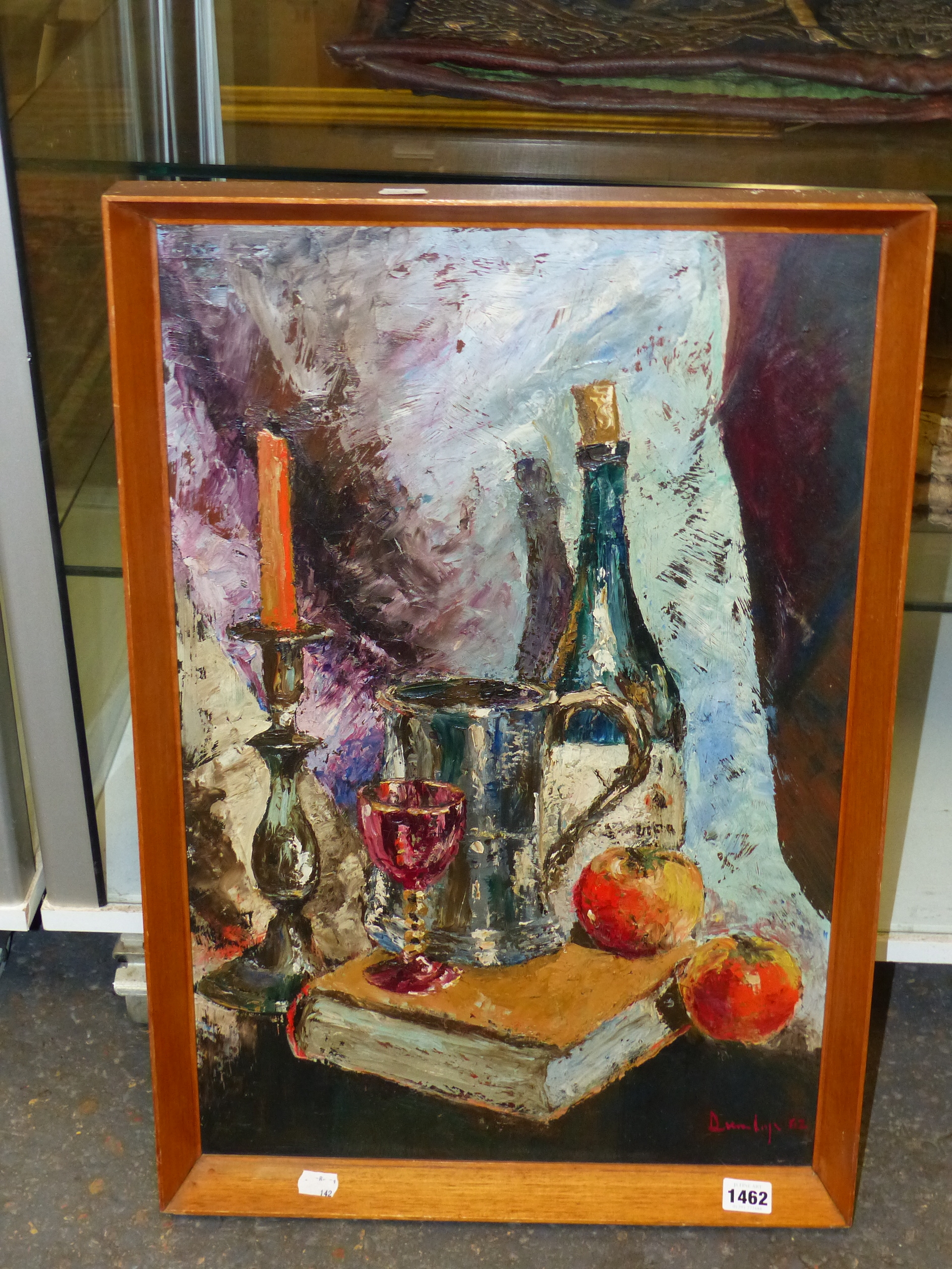 •RONALD OSSORY DUNLOP (1894-1973) ARR. TABLE TOP STILL LIFE, SIGNED. OIL ON BOARD61 x 40cms - Image 2 of 6