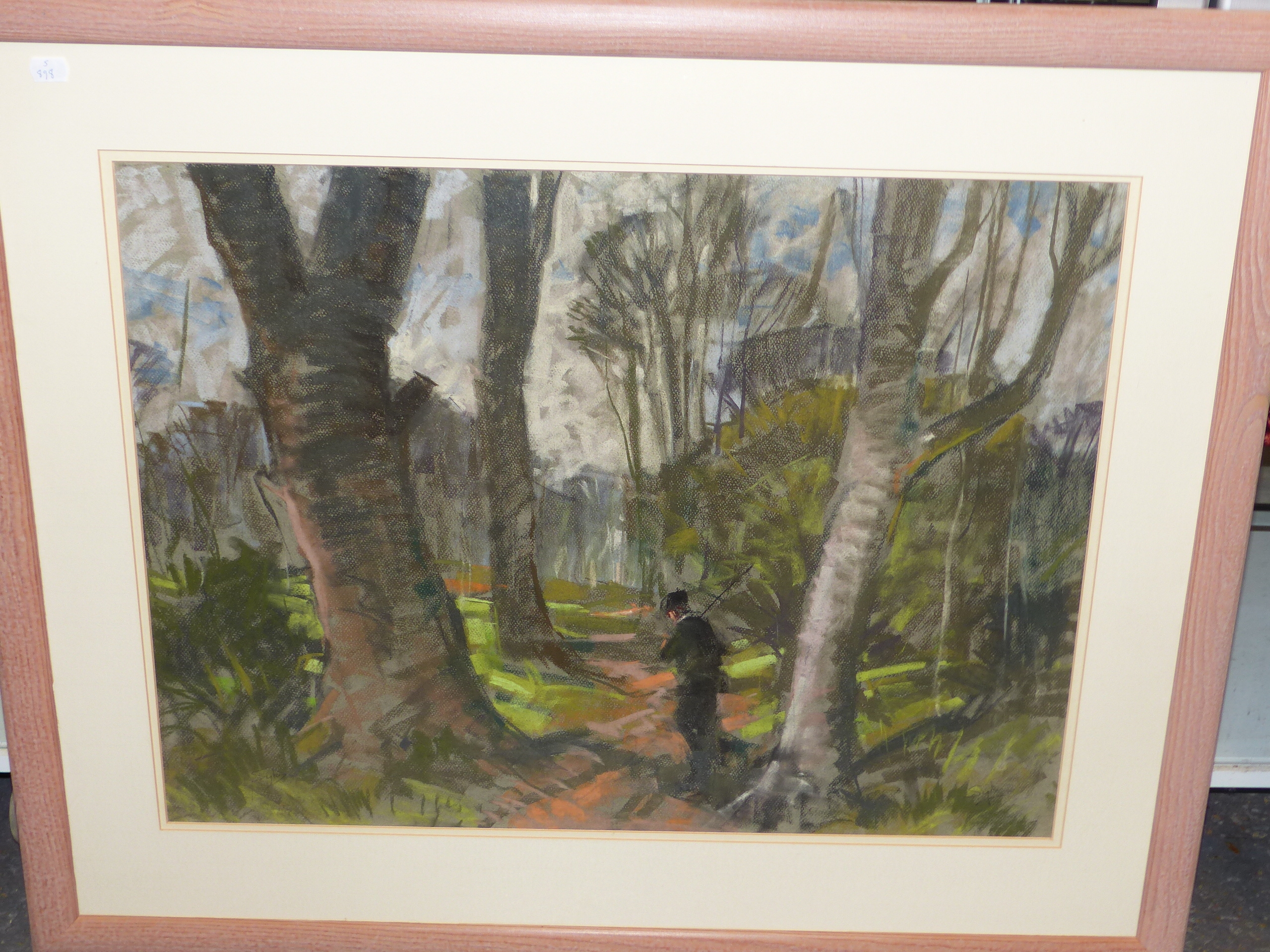 •AUBREY SYKES (1910-1995) ARR. THE BRIDGE PASTEL 53 x 71 cm. TOGETHER WITH OTHER BY THE SAME HAND OF - Image 4 of 9