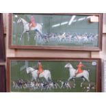 FOUR COLOUR PRINTS OF HUNTING SUBJECTS AFTER CECIL ALDIN, SIZES VARY.