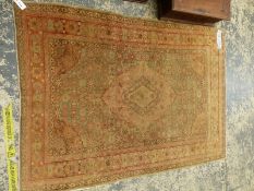 AN ANTIQUE TURKISH SIVAS RUG 179 x 128cm