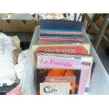 A QUANTITY OF LPS ABD BOX SETS OF RECORDS TO INCLUDE MOSTLY CLASSICAL, LIVING SHAKESPEARE ETC.