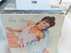 TWELVE ROXY MUSIC AND BRYAN FERRY LP RECORDS TO INCLUDE 1st ROXY LP FIRST PRESS, GERMAN PRESS OF 2nd