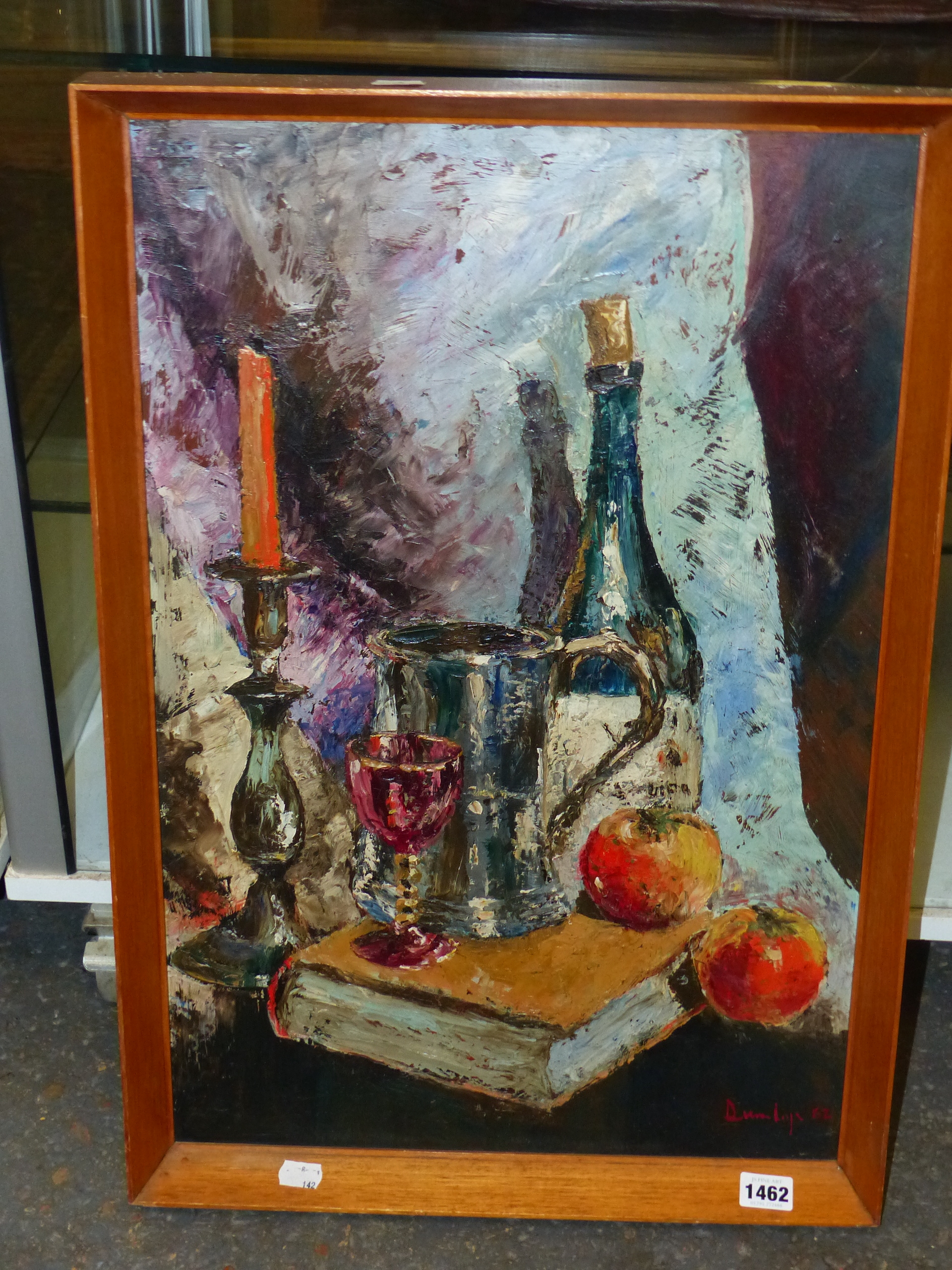 •RONALD OSSORY DUNLOP (1894-1973) ARR. TABLE TOP STILL LIFE, SIGNED. OIL ON BOARD61 x 40cms - Image 3 of 6