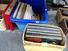 APPROXIMATELY 70 LP RECORDS AND 30 7" SINGLES, TO INCLUDE THE BEATLES, DIRE STRAITS, SOUNDTRACKS AND