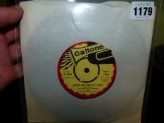 RECORDS. A CALTONE LABEL 7" SINGLE, CAT. No. 116, ROSES ARE RED MY LOVE BY CLAUDETTE THOMAS AND NEA