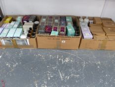 A QUANTITY OF REED DIFFUSERS, CANDLES ETC.
