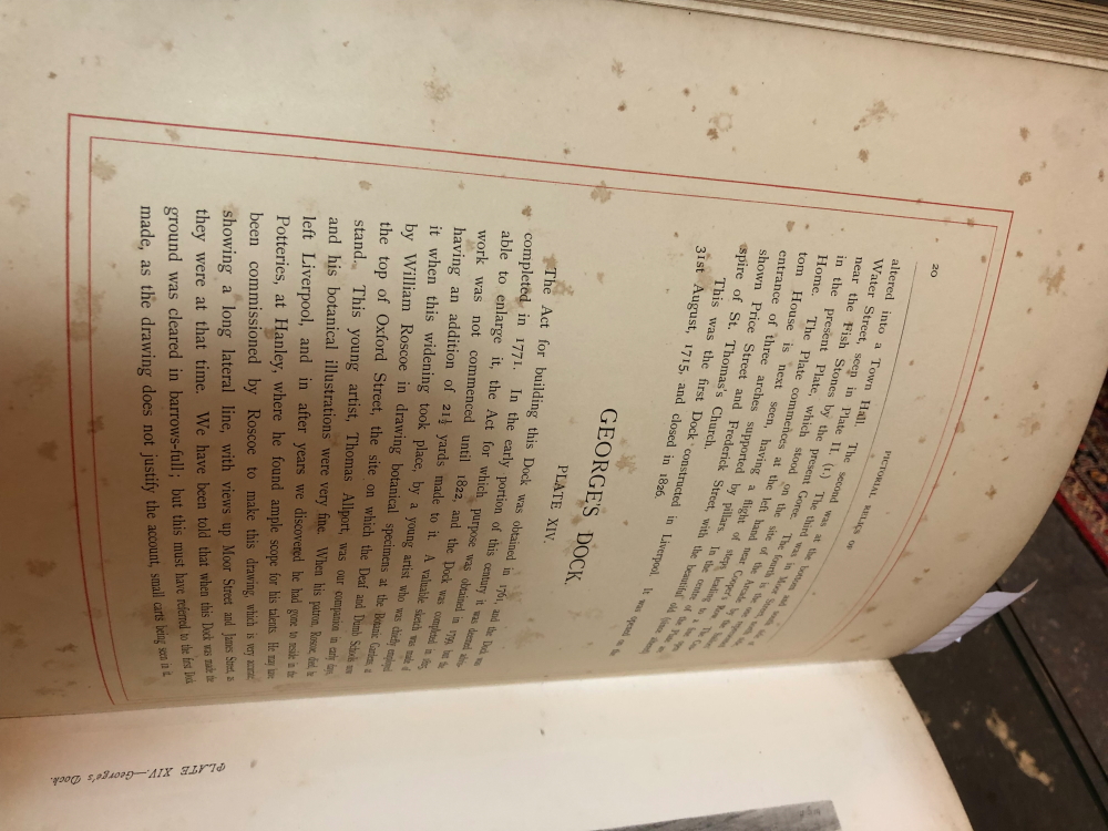 W G HERDMAN, PICTORIAL RELICS OF ANCIENT LIVERPOOL, TWO VOLS, 1878, HALF BOUND IN LEATHER - Image 5 of 22