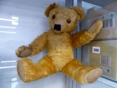 A VINTAGE MERRYTHOUGHT JOINTED BEAR