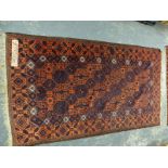 AN ANTIQUE BELOUCH RUG 178 x 101 cm