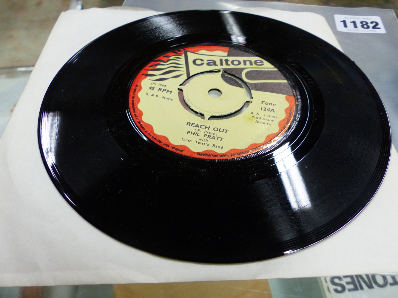 RECORDS. A CALTONE 7" SINGLE, CAT. No. TONE 124, REACH OUT BY PHIL PRATT AND DIRTY DOZEN BY DON D - Image 3 of 5