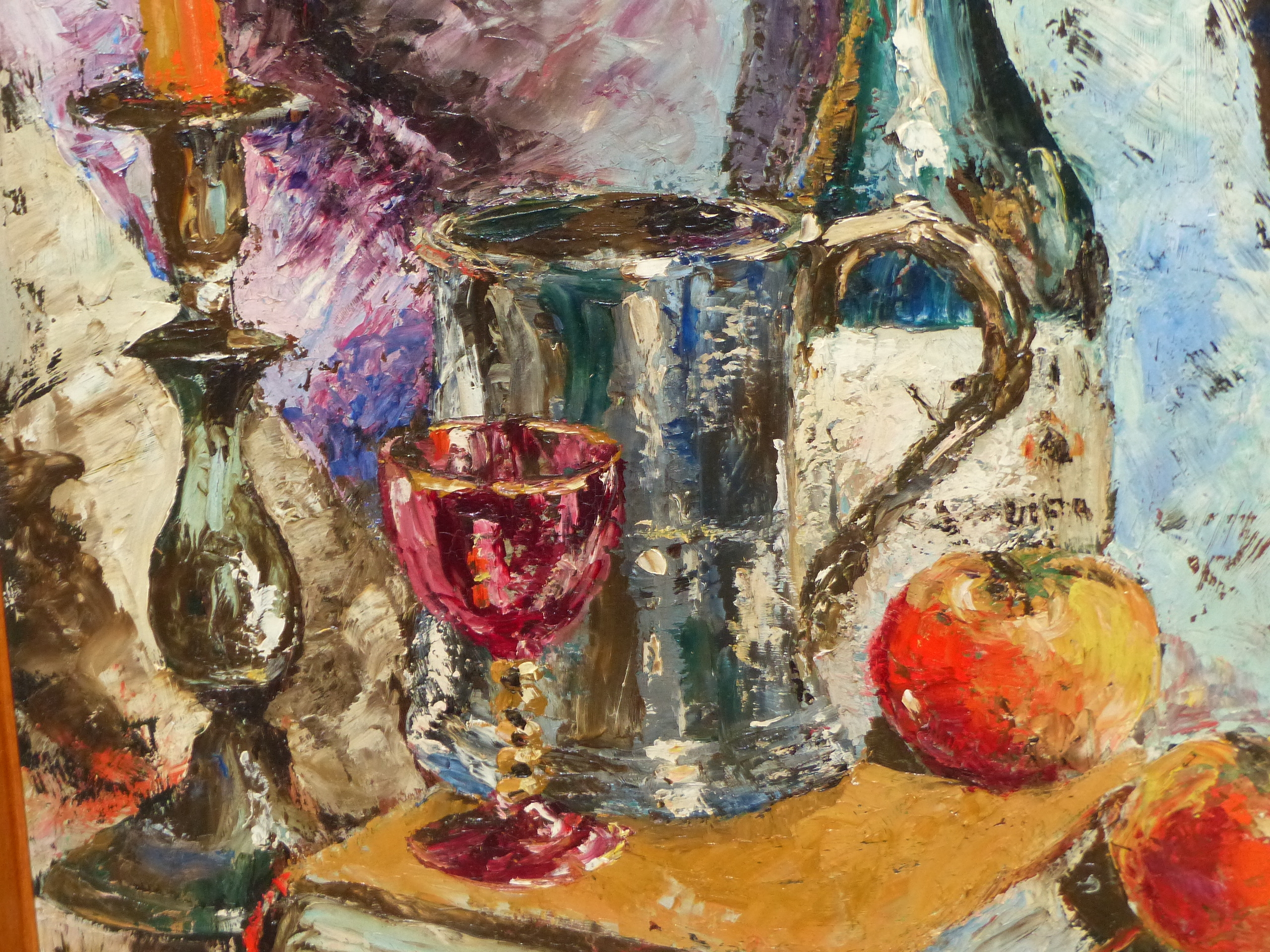 •RONALD OSSORY DUNLOP (1894-1973) ARR. TABLE TOP STILL LIFE, SIGNED. OIL ON BOARD61 x 40cms - Image 5 of 6