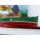 A SCRATCH BUILT MODEL BOAT THE MORAY LASS