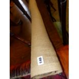 A ROLL OF HESSIAN CHAIR BASE FABRIC.