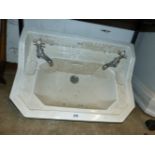 A VINTAGE ART DECO WASH BASIN