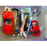 A QUANTITY OF DIE CAST TOY CARS, ETC