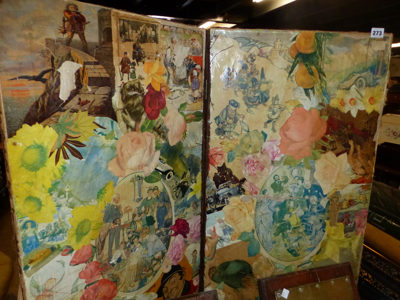 A DECOUPAGE SCREEN