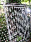 A LARGE METAL DOG RUN CAGE