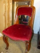 A VICTORIAN SIDE CHAIR