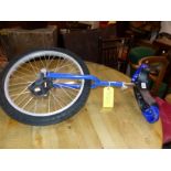 A BLUE MONOCYCLE