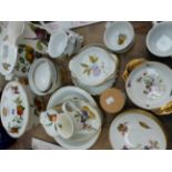 ROYAL WORCESTER EVESHAM PATTERN PART DINNER SERVICE, TOGETHER WITH SPODE TERRANE ETC