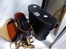 TWO PAIRS OF CASED BINOCULARS