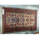 A BELOUCH PRAYER RUG, 140 x 85cm