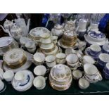 WEDGWOOD ASHFORD TEA AND DINNER WARES, KRISTER AND OTHER PART TEA SETS
