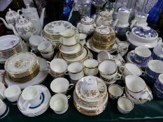 WEDGWOOD ASHFORD TEA AND DINNER WARES, KRISTER AND OTHER PART TEA SETS