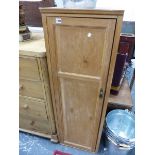 A PINE TALL CABINET.