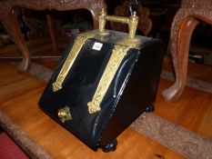 A 19TH C. COAL SCUTTLE.