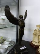 A BRONZE FIGURE OF A WINGED MAN, POSSIBLY ICARUS