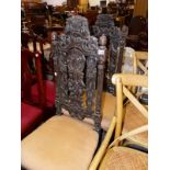 A PAIR OF VICTORIAN CARVER OAK SIDE CHAIRS
