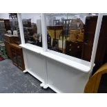 A PAIR OF SAFETY SCREENS W 100 X D 30 X H 180 CM