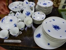 A ROSENTHAL BLUE AND WHITE DINNER SERVICE.