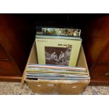 A QUANTITY OF RECORD ALBUMS AND SINGLES, MOSTLY EASY LISTENING.