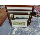 A GROUP OF ANTIQUE AND LATER HUNT PRINTS AND OTHER SPORTING SUBJECTS, SIZES VARY