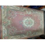 A CHINESE AUBUSSON DESIGN RUG, 239 x 150cm