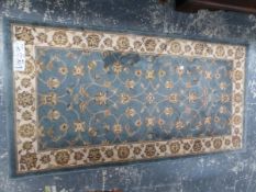 TWO MACHINE MADE ORIENTAL DESIGN RUGS, 178 x 120cm AND 150 x 79cm (2)