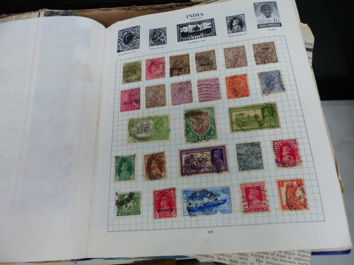 FIVE VARIOUS STAMP ALBUMS. - Image 5 of 14