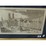 A GROUP OF DECORATIVE PRINTS INCLUDING GERMAN TOWN VIEWS., SCENES OF OXFORD, FRENCH VIEWS ETC