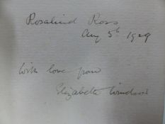 BOOKS - THREE BOOKS SIGNED BY ELIZABETH WINDSOR TO HER GODDAUGHTER ROSALIND ROSS, OUR ISLAND HISTORY