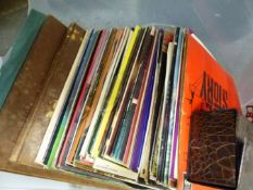 VARIOUS RECORD LPS MAINLY CLASSICAL AND EASY LISTENING AND A SMALL COLLECTION OF CASSETTE TAPES