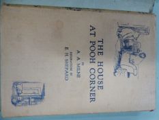 BOOKS - A A MILNE, TWO COPIES EACH OF THE HOUSE AT POOH CORNER AND NOW WE ARE SIX TOGETHER WITH WIN