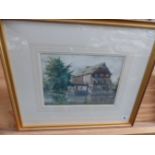 B.R TILBROOK (20th CENTURY SCHOOL). THE OLD MILL. SIGNED, WATERCOLOUR 23 x 32cms.