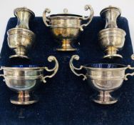 A SET OF SIX HALLMARKED SILVER CAKE FORKS DATED 1910 SHEFFIELD FOR COOPER AND SONS LIMITED. TOGETHER