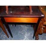 A SMALL SOUTH AFRICAN HARDWOOD OCCASIONAL TABLE.