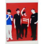 •STEVE DOUBLE. ARR. FRANZ FERDINAND, SIGNED LIMITED EDITION COLOUR PHOTOGRAPHIC PRINT, 2/50. 46 x